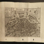 1699 RARE Holland DUTCH Parival MAPS Netherlands City Views Amsterdam Leiden