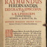 1719 RARE Catholic Demon EXORCISM Prayers Passau Ritual Bavarian Missal Bavaria