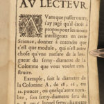 1657 ARCHITECTURE Five Orders VIGNOLA Italian ART Michelangelo RARE Paris ed