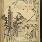 1898 HUGE FOLIO 1ed Famous French ART Salon Steel Engravings Painting Beaux-Arts