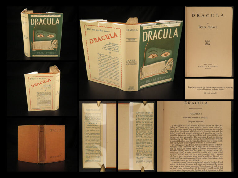 Image of 1930 DRACULA Bram Stoker Horror Gothic Occult Transylvania Vampires RARE