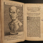 1625 CICERO Greek Philosophy Paradoxa Amicitia On Old Age Cato the Elder DUTCH