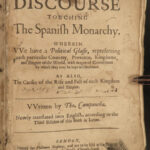 1654 UTOPIA 1ed Campanella Spanish Monarchy Utopian Philosophy English AMERICA