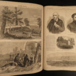 1864 Harper’s Weekly CIVIL WAR Slaves Gettysburg Abe Lincoln Illustrated HUGE