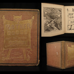 1871 1ed Mother Goose Set to Music Humpty Dumpty Twinkle Little Star Jack n Jill