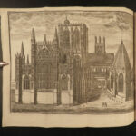 1783 Eboracum YORK Cathedral Illustrated England Drake Architecture Windows