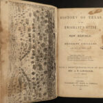 1844 History of TEXAS Comanche INDIANS Buffalo Hunting AUSTIN MAP Emigration