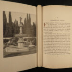 1905 1ed Italian Villas & Gardens Edith Wharton Maxfield Parrish ART FAMOUS