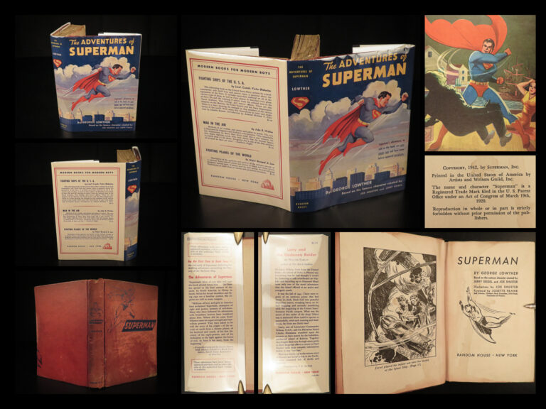 Image of 1942 1ed Superman Superhero Graphic Novel DC Comic Lowther Color Illustrated