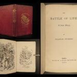 1846 Charles Dickens 1ed Battle of Life Christmas Love Maclise Leech Doyle ART