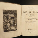 1845 SPANISH ed Don Quixote Cervantes Chivalry Spain Barcelona Quijote 3v SET