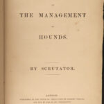 1852 HUNTING 1ed Management of Hounds Dog Training Earl of Ducie Fox BINDING