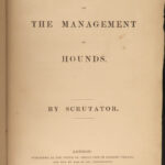 1852 HUNTING 1ed Management of Hounds Dog Training Earl of Ducie Fox BINDING