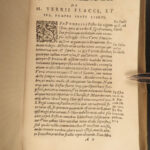 1575 Flaccus Latin Dictionary Festus Palazzo Farnese ROME Mythology gods RARE