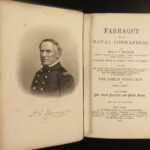 1867 NAVY 1ed Farragut Naval Commanders US Civil War Grant Sherman Americana