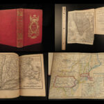 1850 1ed Illustrated ATLAS Traveler’s Guide MAPS Niagara Railroads New York & USA