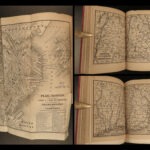 1850 1ed Illustrated ATLAS Traveler’s Guide MAPS Niagara Railroads New York & USA