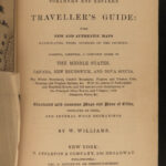 1850 1ed Illustrated ATLAS Traveler’s Guide MAPS Niagara Railroads New York & USA