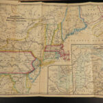 1850 1ed Illustrated ATLAS Traveler’s Guide MAPS Niagara Railroads New York & USA