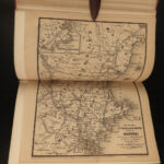 1850 1ed Illustrated ATLAS Traveler’s Guide MAPS Niagara Railroads New York & USA