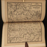 1850 1ed Illustrated ATLAS Traveler’s Guide MAPS Niagara Railroads New York & USA