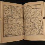 1850 1ed Illustrated ATLAS Traveler’s Guide MAPS Niagara Railroads New York & USA