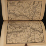 1850 1ed Illustrated ATLAS Traveler’s Guide MAPS Niagara Railroads New York & USA