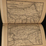 1850 1ed Illustrated ATLAS Traveler’s Guide MAPS Niagara Railroads New York & USA