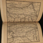 1850 1ed Illustrated ATLAS Traveler’s Guide MAPS Niagara Railroads New York & USA