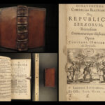 1651 Hebrew Republic by Bertram Jewish Politics Josephus Israel Respublica RARE