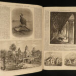 1868 HUGE Illustrated London News Abyssinia Expedition India Angkor Wat Cambodia