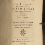 1670 Art of War Vegetius De Militari Roman Military Tactics Polybius Frontinus