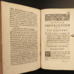 1734 WINE Massialot French Cuisine Cooking Liqueurs Confitures Recipes Cookbook