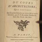1773 1ed French Architecture Blondel Illustrated Palaces Garden Fountains Stairs