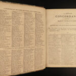 1806 BIBLE Concordance Scottish Alexander Cruden KJV HUGE 1st US ed Philadelphia