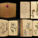 1820 John Hill HERBAL Medicine Plants Flowers Color Illustrated Distillation