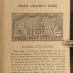 1865 Freemason Monitor Masonic Manual Rites Ceremonies Civil War America Macoy