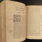 1558 1ed Julius Caesar WAR Commentaries Military Tactics Latin Bellum Africa