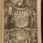 1728 RARE Catholic German BIBLE Sacra Biblia Dietenberger anti Luther FOLIO