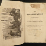 1865 RARE 1ed Abraham Lincoln Assassination Conspiracy J Wilkes Booth Corbett