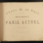 1865 1ed Views of PARIS France Illustrated Cathedrals Palaces Gardens Map RARE