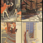 1931 Peter Pan & Wendy JM Barrie Children’s Color Illustrated Gwynedd Hudson ART