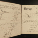 1834 Handwritten Mathematics Manuscript WINE & BEER Apothecary Drugs Stocks