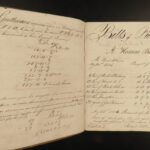 1834 Handwritten Mathematics Manuscript WINE & BEER Apothecary Drugs Stocks