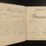 1834 Handwritten Mathematics Manuscript WINE & BEER Apothecary Drugs Stocks