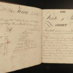 1834 Handwritten Mathematics Manuscript WINE & BEER Apothecary Drugs Stocks