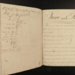 1834 Handwritten Mathematics Manuscript WINE & BEER Apothecary Drugs Stocks