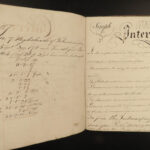 1834 Handwritten Mathematics Manuscript WINE & BEER Apothecary Drugs Stocks