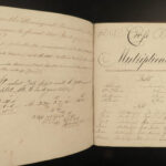 1834 Handwritten Mathematics Manuscript WINE & BEER Apothecary Drugs Stocks