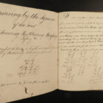 1834 Handwritten Mathematics Manuscript WINE & BEER Apothecary Drugs Stocks